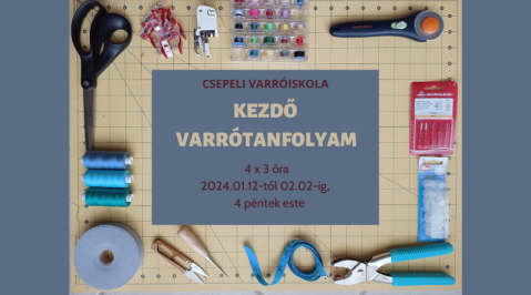 Kezdő Varrótanfolyam - 2024 január
