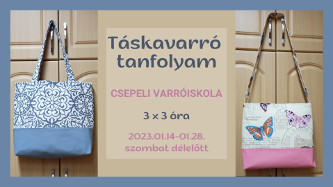 Táskavarrás - középhaladó tanfolyam 2023 január